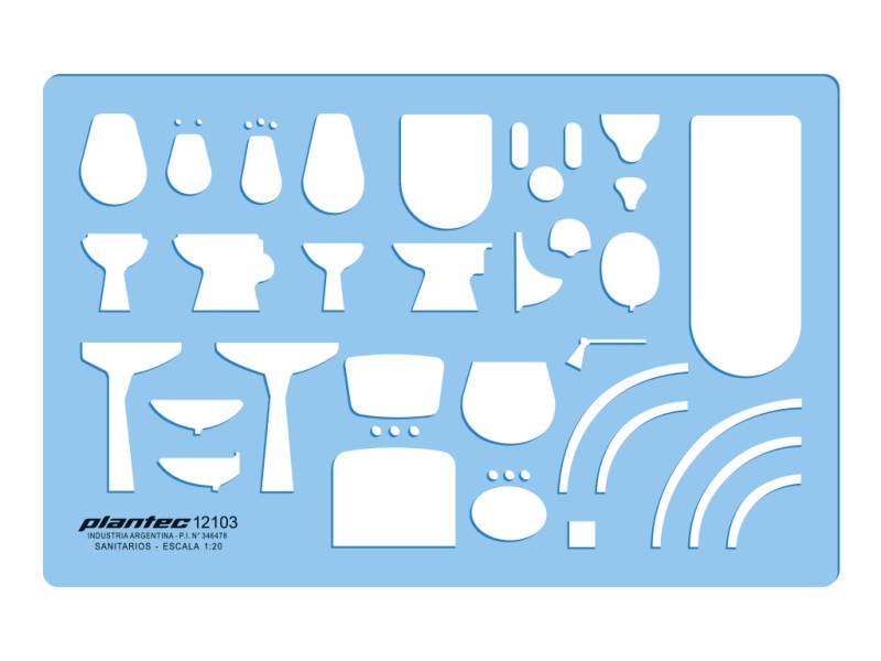 Plantillas Plantec Sanitarios 1:20