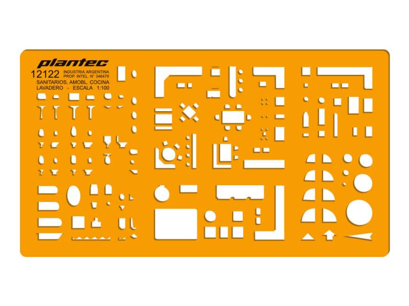 Plantilla Sanitarios, Cocina Y Lavadero 1:100