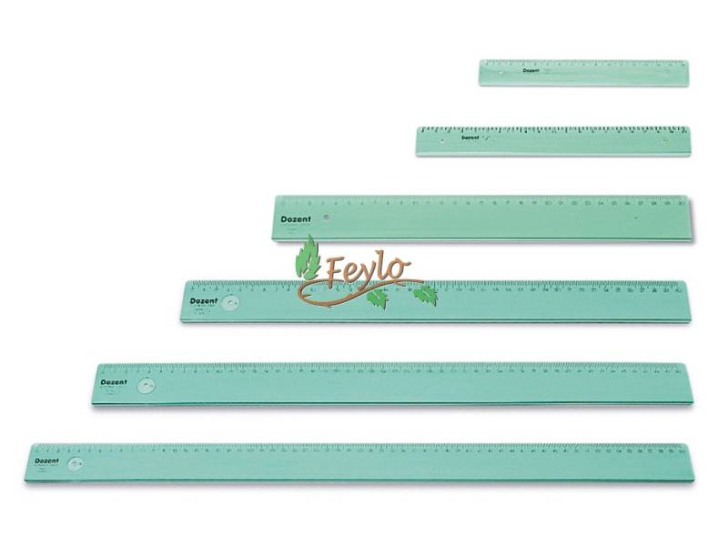 Regla De 30 Cm C/Mm Verde Transp.