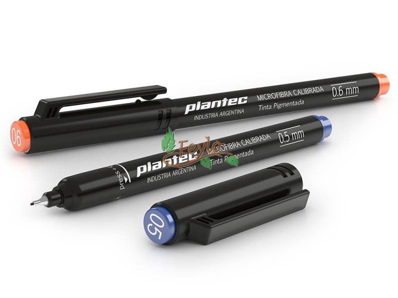 Microfibra Plantec  Punta Metal Calibrada 0.6 Mm