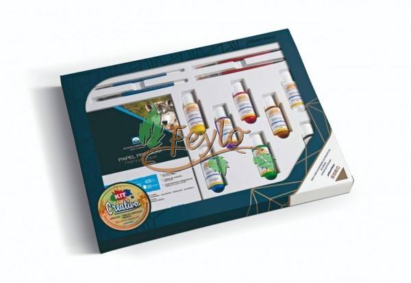 Kit Creativo Acrilicos/ Block/ Pinceles (Plantec)