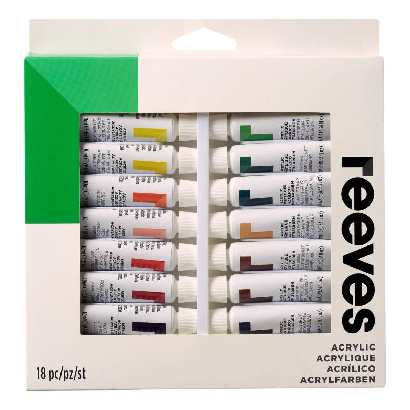 Set Acrílicos X 18 Colores - Pomo 12 Ml