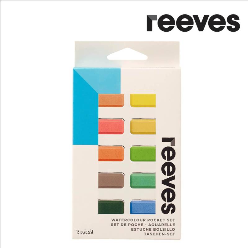 Set Acuarela Pocket X 12 Pastillas + 1 Pincel