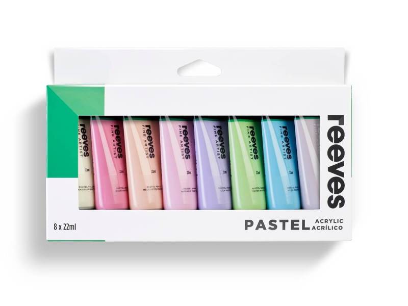 Set Acrílicos 8 Colores Pastel - Pomo 22 Ml