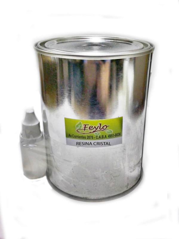 Resina Pre-Acelerada Cristal+  Catalizador  X 4 Kg