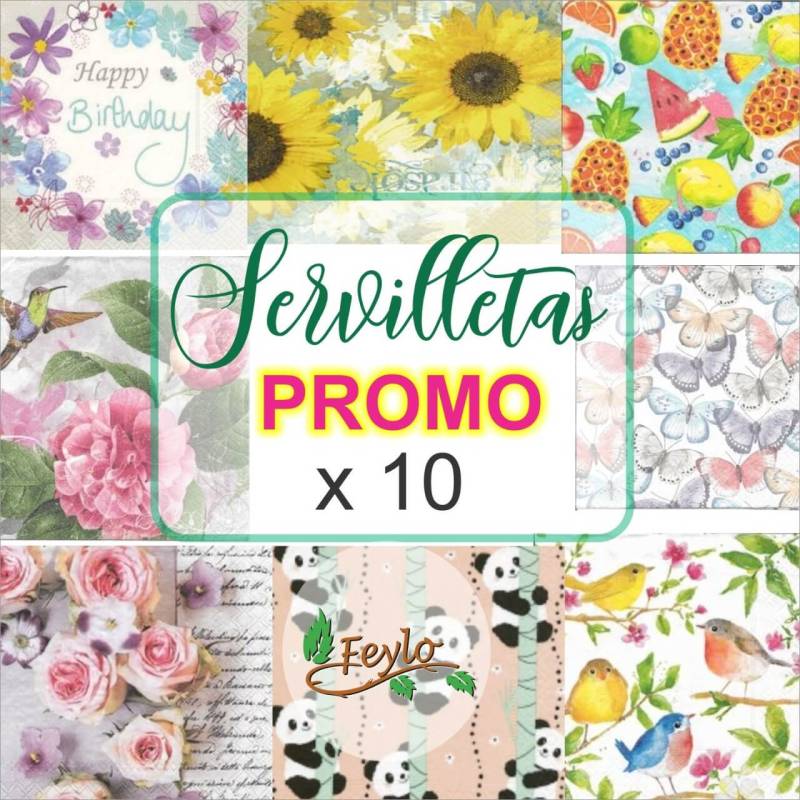 Promo Servilletas Feylo X 10