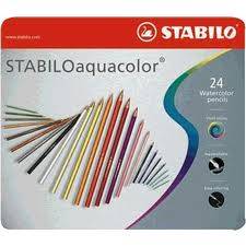 Lapices Aquacolor Lata X 24 Largos