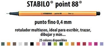 Microfibra Point 88 X 5 Colores Frios