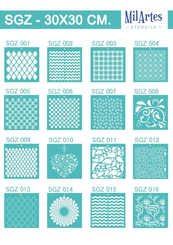 Stencil Sgz 30X30