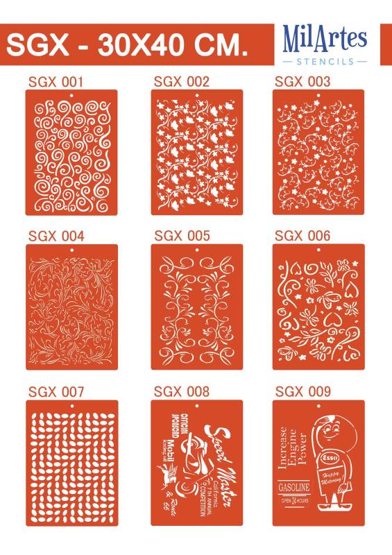 Stencil Sgx 30X40