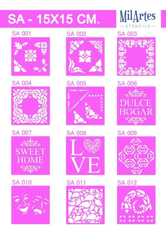 Stencil Sa 15X15