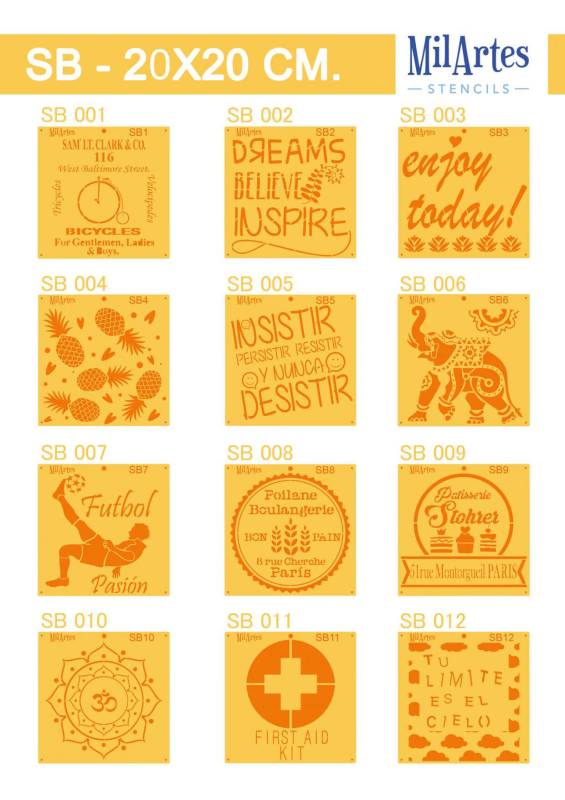 Stencil Sb 20X20
