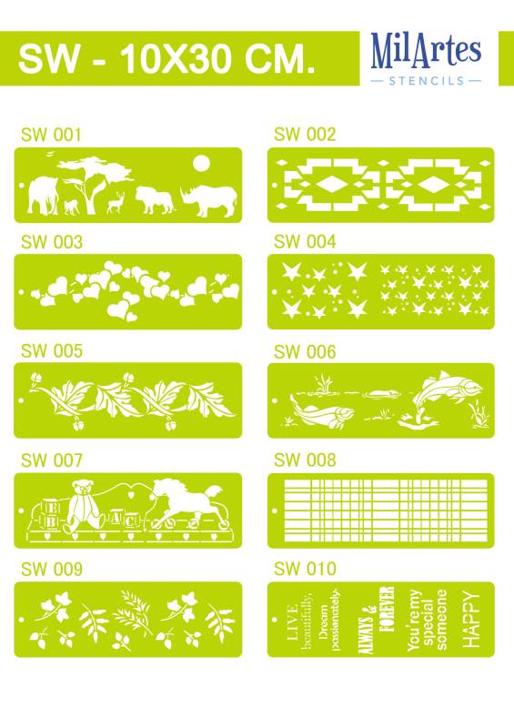Stencil Sw 10X30