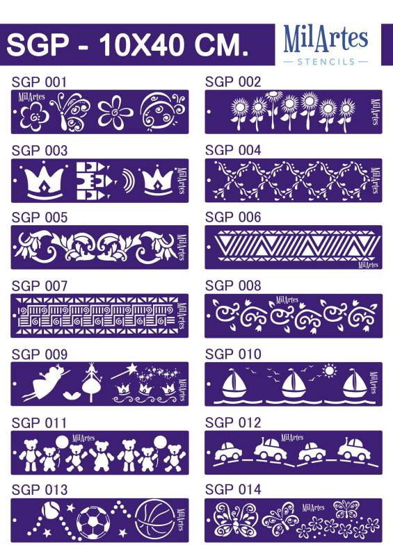Stencil Sgp 10X40