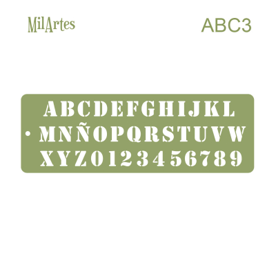 Stencil Abc3 (2Cm)