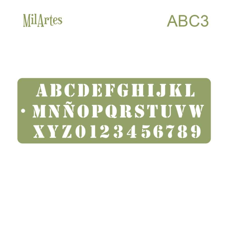 Stencil Abc3 (2Cm)