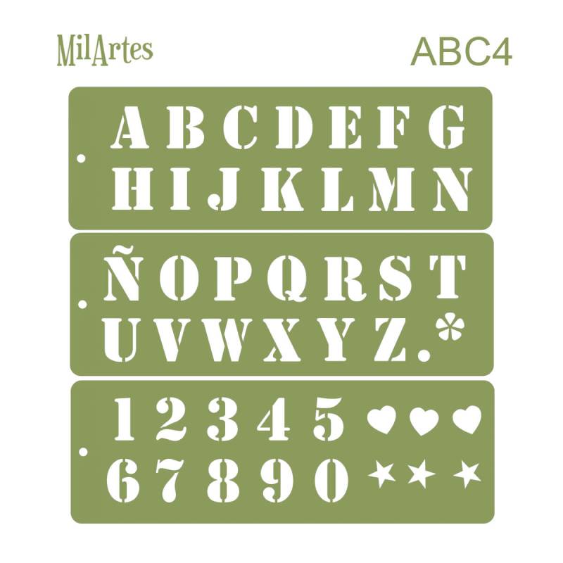 Stencil Abc4 (3Cm)