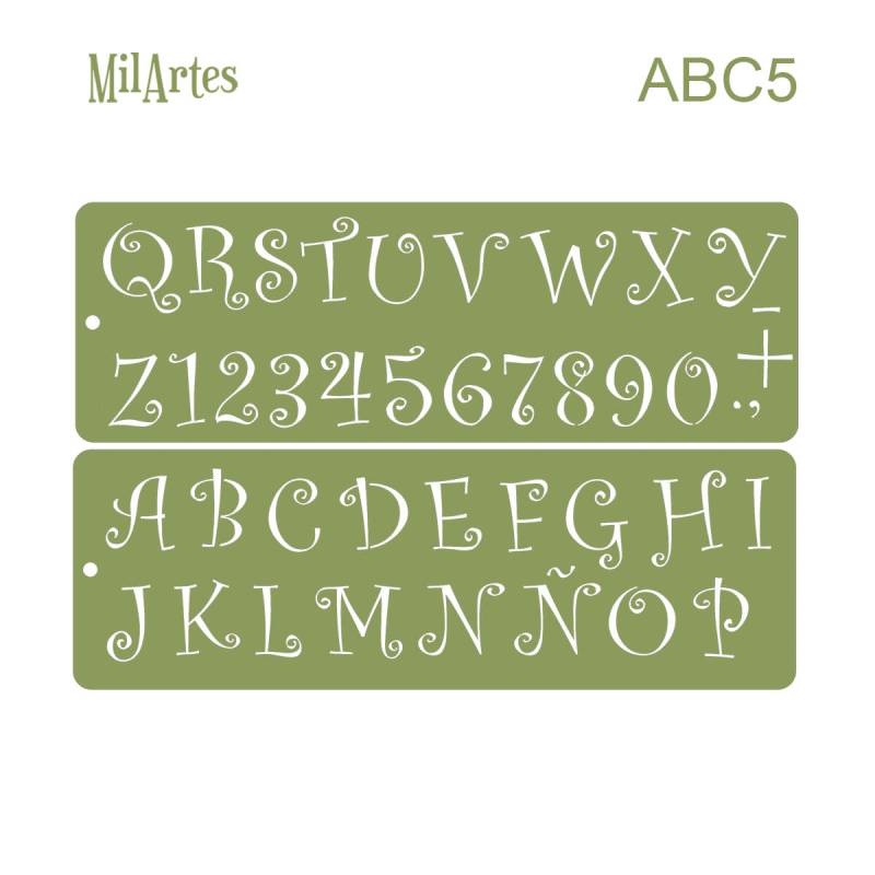 Stencil Abc5 (3Cm)