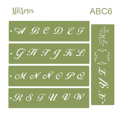 Stencil Abc 6 (2.5Cm)