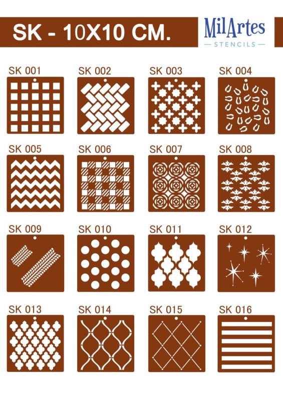 Stencil Sk 10X10