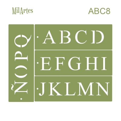 Stencil Abc 8 (5Cm)