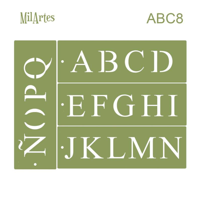 Stencil Abc 8 (5Cm)