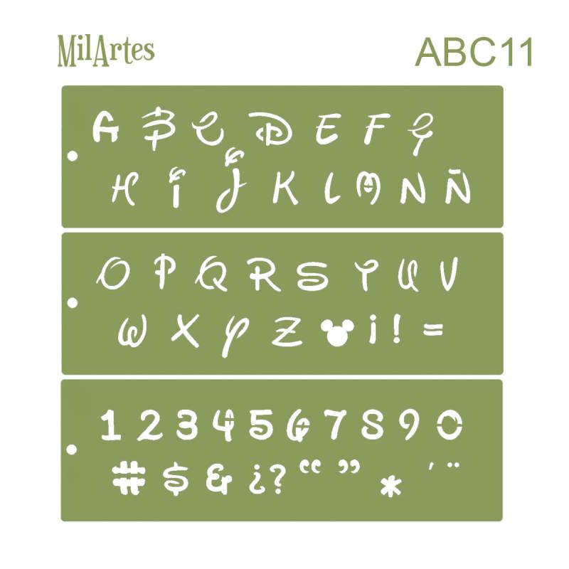 Stencil Abc 11 (3 Cm)