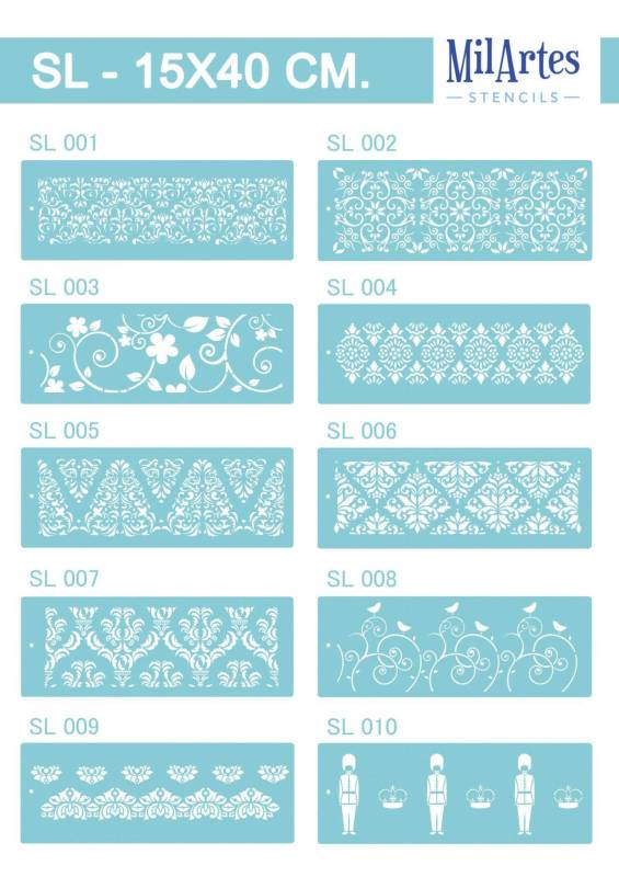 Stencil Sl 12X40
