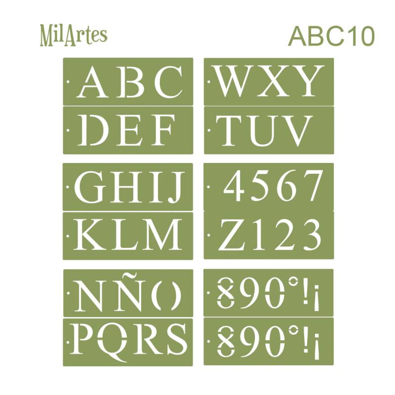 Stencil Abc 10 (10 Cm)