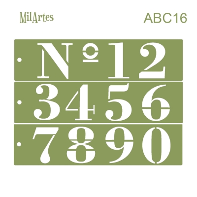 Stencil Abc 16 (nº 6.5 Cm)