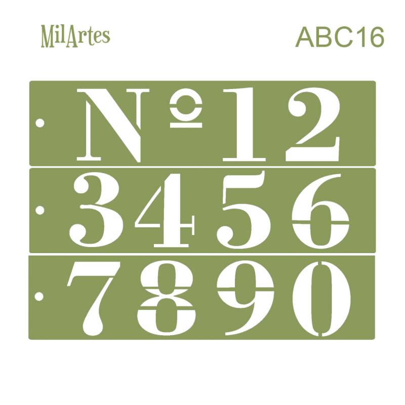 Stencil Abc 16 (n 6.5 Cm)