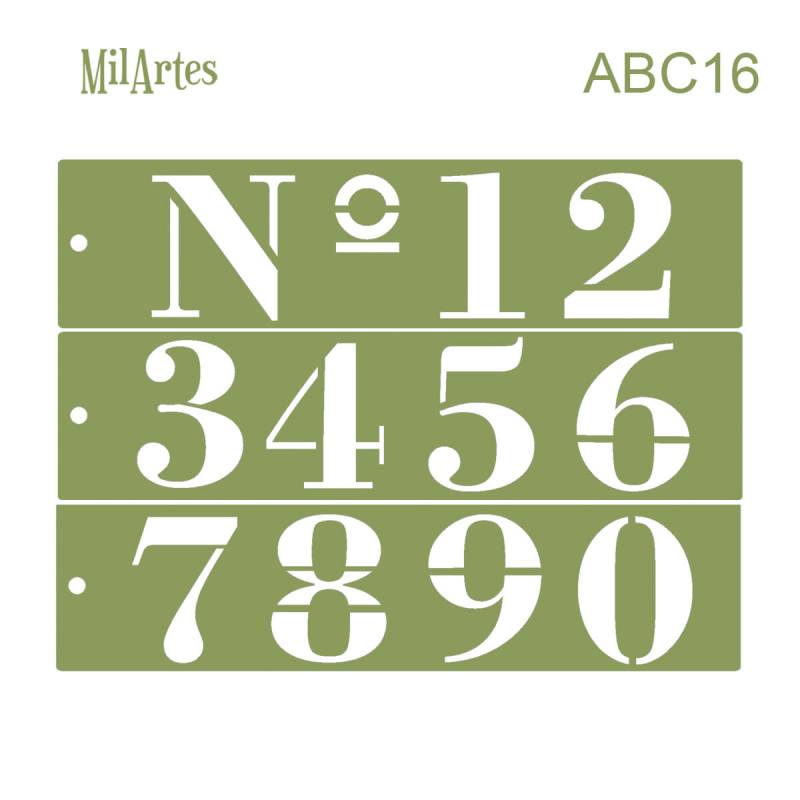 Stencil Abc 16 (Nº 6.5 Cm)