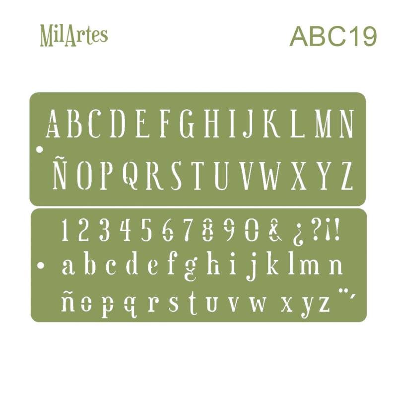Stencil Abc 19 (2 Cm)