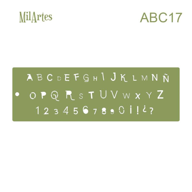 Stencil Abc 17 (1 Cm)