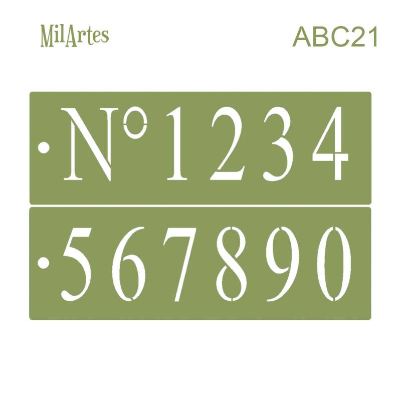 Stencil Abc 21 (Nº5 Cm)