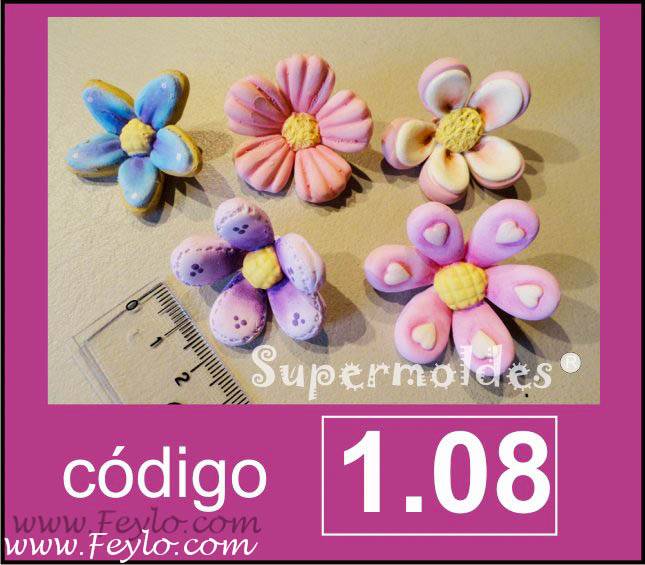 Flor Centro Y Petalos Intercambiables