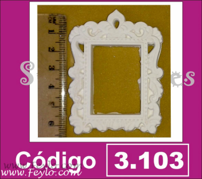 Marco Rectang. 5X 6,5 Con Pico Central