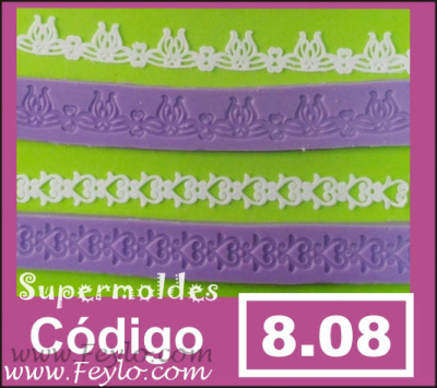 Puntilla Tira De Flor Y De Corazon 