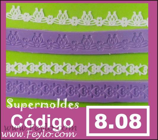 Puntilla Tira De Flor Y De Corazon