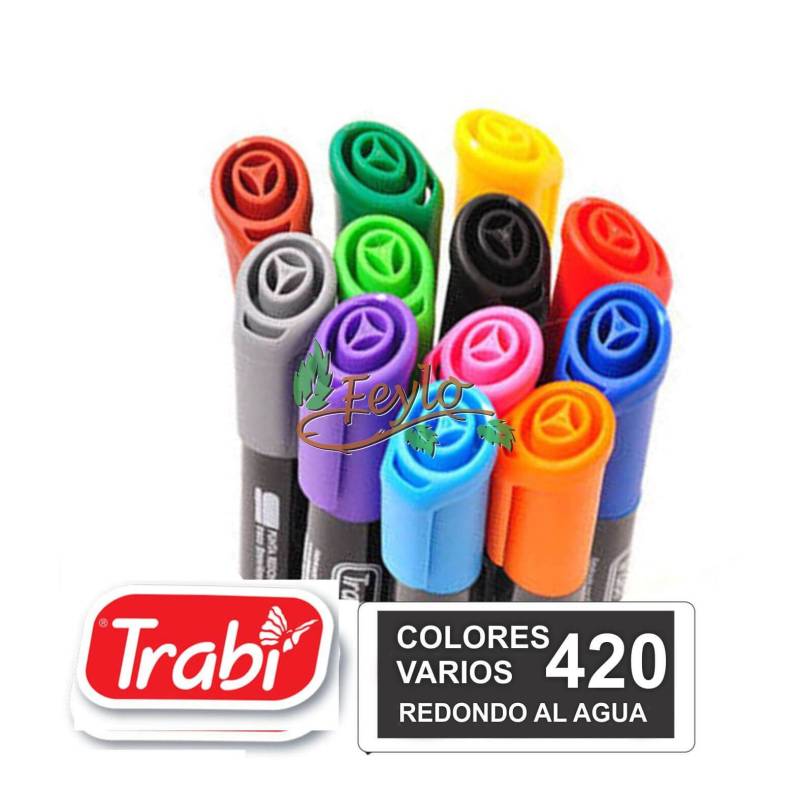 Marcadores Al Agua Marker Redondo 420