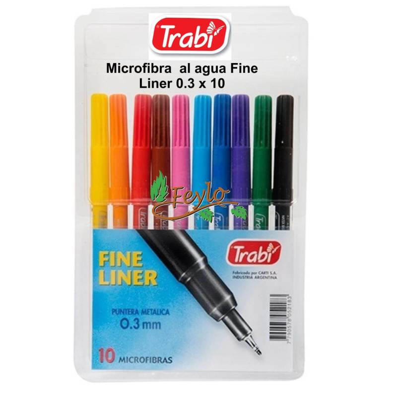 Microfibra  Al Agua Fine Liner 0.3 X 10