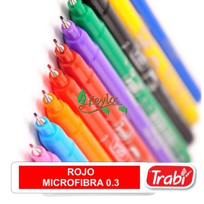 Microfibra  Al Agua Fine Liner 0.3 Rojo
