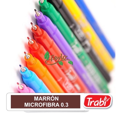 Microfibra  Al Agua Fine Liner 0.3 Marron