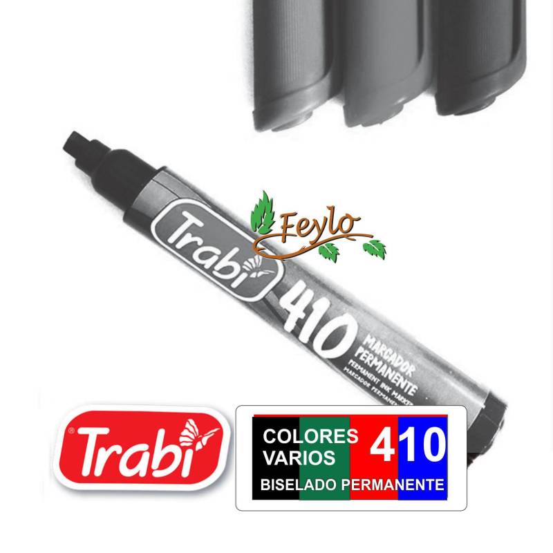 Marcadores Permanente Biselado 410