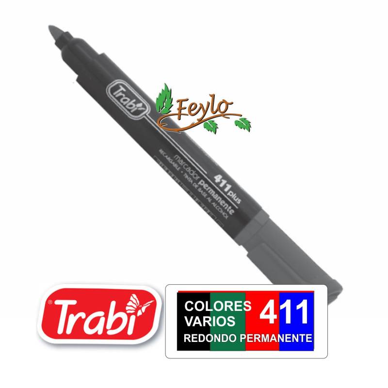 Marcadores Permanente Redondo 411