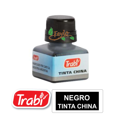Tinta China Trabi X 15Cc Negra