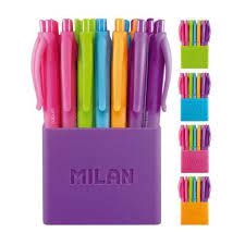 Boligrafos De Colores Milan Touch (antideslizante)
