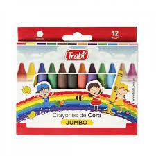 Crayones Trabi Jumbo A La Cera X 12