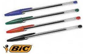 Boligrafos Bic / Faber (Negro - Azul)