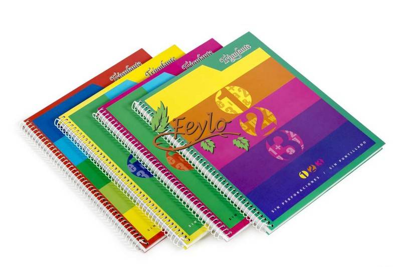 Cuaderno 123 Tapa Dura Espiral Triunfante (21X27) X 60 H